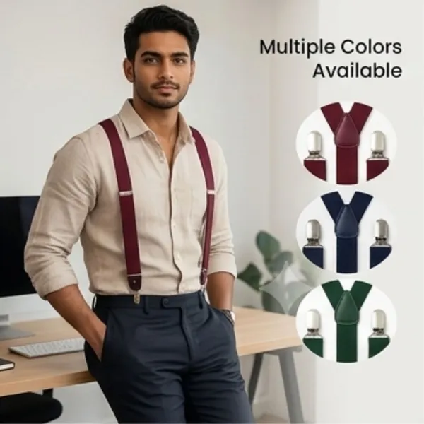 Premium_Maroon_Bow_Tie_&_Adjustable_Suspenders_Set_for_Men_|_Wedding,_Party,_Formal_&_Business_Wear_|_Elastic_Y-Back_Suspenders_with_Pre-Tied_Bow_Tie_|_Stylish_Men's_Fashion_Accessories