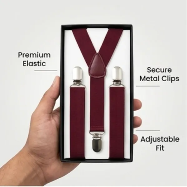 Premium_Maroon_Bow_Tie_&_Adjustable_Suspenders_Set_for_Men_|_Wedding,_Party,_Formal_&_Business_Wear_|_Elastic_Y-Back_Suspenders_with_Pre-Tied_Bow_Tie_|_Stylish_Men's_Fashion_Accessories