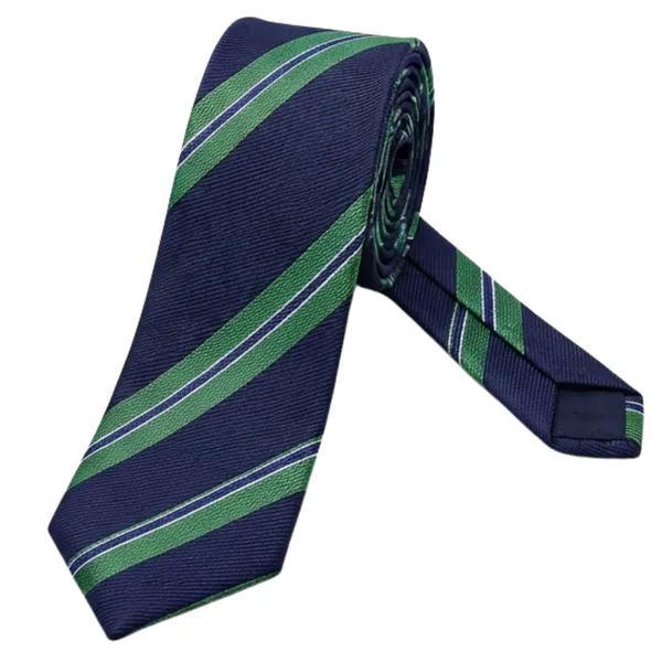 Premium_Men's_Designer_Necktie_Combo_Pack_of_2_|_Brown_Floral_Designer_Tie_&_Navy_Blue_Green_Striped_Tie_|_Luxury_Formal_Business_Office_Wedding_Party_Neck_Tie_for_Men_|_Premium_Polyester_Silk_Finish_|_Fashion_Accessories