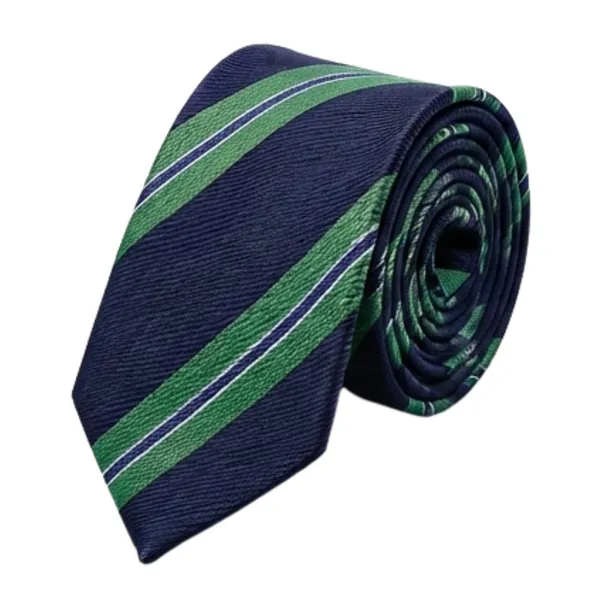 Premium_Men's_Designer_Necktie_Combo_Pack_of_2_|_Brown_Floral_Designer_Tie_&_Navy_Blue_Green_Striped_Tie_|_Luxury_Formal_Business_Office_Wedding_Party_Neck_Tie_for_Men_|_Premium_Polyester_Silk_Finish_|_Fashion_Accessories