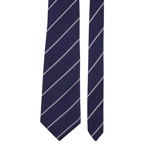 Premium_Men's_Designer_Necktie_Combo_Pack_of_2_|_Navy_Blue_White_Striped_Tie_&_Vibrant_Purple_Paisley_Designer_Tie_|_Luxury_Formal_Business_Office_Wedding_Party_Neck_Tie_for_Men_|_Premium_Polyester_Silk_Finish_|_Men's_Fashion_Accessories