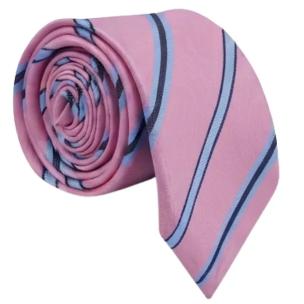 Premium_Men's_Designer_Necktie_Combo_Pack_of_2_|_Pink_Sky_Blue_Striped_Tie_&_Red_Paisley_Designer_Tie_|_Luxury_Formal_Business_Office_Wedding_Party_Neck_Tie_for_Men_|_Premium_Polyester_Silk_Finish_|_Fashion_Accessories