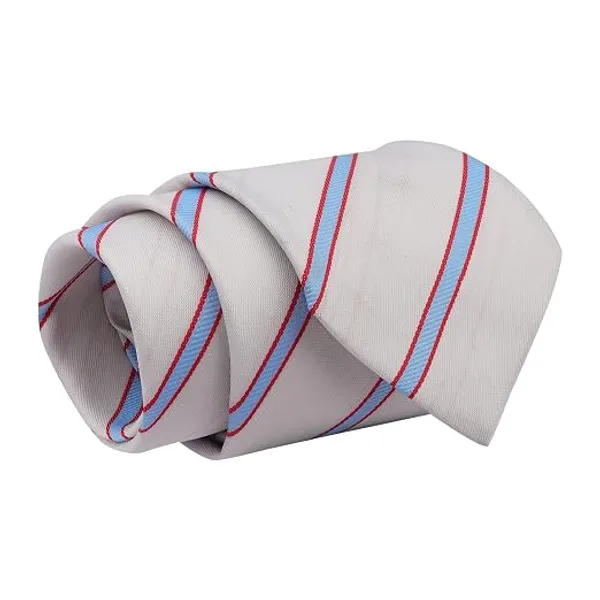 Premium_Men's_Designer_Necktie_Combo_Pack_of_2_|_White_Sky_Blue_Striped_Tie_&_Royal_Blue_Floral_Paisley_Tie_|_Luxury_Formal_Business_Office_Wedding_Party_Neck_Tie_for_Men_|_Premium_Polyester_Silk_Finish_|_Men's_Fashion_Accessories