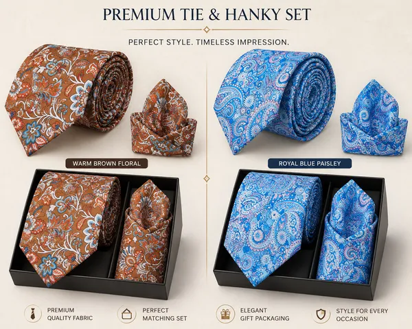 Premium_Men's_Designer_Necktie_&_Pocket_Square_Gift_Set_with_White_Cotton_Handkerchiefs_(Pack_of_3)_|_Floral_&_Paisley_Silk-Look_Tie_Combo_|_Wedding,_Business_&_Party_Wear