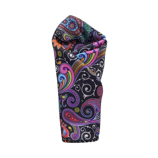 Premium_Men's_Designer_Tie,_Pocket_Square_&_White_Cotton_Handkerchief_Gift_Set_|_Vibrant_Multi-Color_Paisley_&_Cream_Floral_Paisley_Necktie_Combo_|_Wedding,_Business,_Party_&_Formal_Wear_Accessories