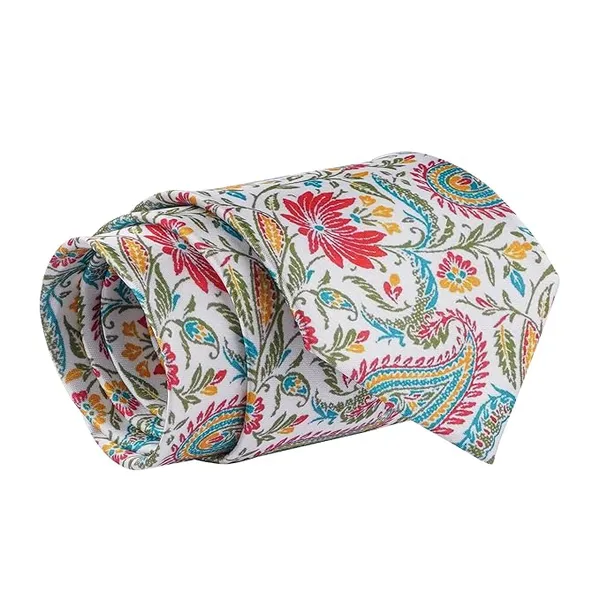 Premium_Men's_Designer_Tie,_Pocket_Square_&_White_Cotton_Handkerchief_Gift_Set_|_Vibrant_Multi-Color_Paisley_&_Cream_Floral_Paisley_Necktie_Combo_|_Wedding,_Business,_Party_&_Formal_Wear_Accessories
