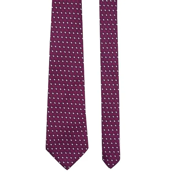Premium_Men's_Formal_Tie_Combo_Pack_of_2_–_Dark_Green_Geometric_&_Burgundy_Geometric_Micro_Check_Woven_Neckties_|_Luxury_Business,_Office,_Wedding_&_Party_Necktie_Gift_Set_for_Men