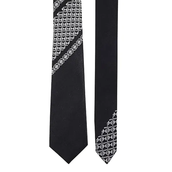 Premium_Men's_Formal_Tie_Combo_Pack_of_2_–_Dark_Green_Paisley_Print_&_Solid_Black_Herringbone_Woven_Neckties_|_Luxury_Business_Office_Wedding_Party_Neck_Tie_Gift_Set_for_Men