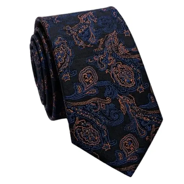 Premium_Men's_Formal_Tie_Combo_Pack_of_2_|_Navy_Blue_Paisley_&_Red_Paisley_Woven_Neckties_|_Luxury_Silk_Feel_Business,_Wedding,_Party_&_Office_Neck_Tie_Set_for_Men