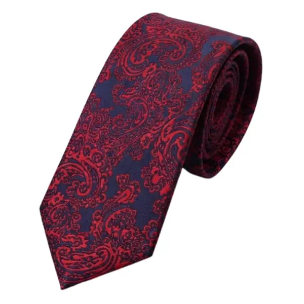 Premium_Men's_Formal_Tie_Combo_Pack_of_2_|_Navy_Blue_Paisley_&_Red_Paisley_Woven_Neckties_|_Luxury_Silk_Feel_Business,_Wedding,_Party_&_Office_Neck_Tie_Set_for_Men