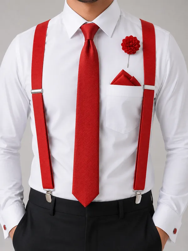 Premium_Red_Men's_5-Piece_Formal_Accessories_Set_|_Neck_Tie,_Adjustable_Suspenders,_Pocket_Square,_Lapel_Flower_&_Cufflinks_|_Wedding,_Groom,_Party_&_Business_Wear