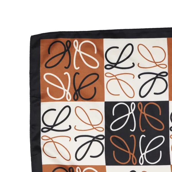 Calixto_Luxury_Silk_Square_Scarf_for_Women_–_Elegant_Brown,_Black_&_White_Pattern_–_Soft,_Lightweight_Fashion_Accessory_for_All_Seasons