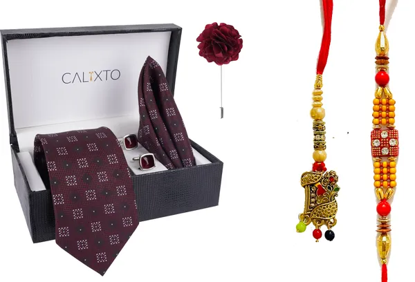 Multicolor_Bhaiya_Bhabhi_Rakhi_&_Tie_New_5_Kundan_Rakhi,_Bracelet,_Cufflink,_Lumba,_Thali__Set_(Pack_Of_2_Bhaiya_And_Bhabhi_Rakhi)