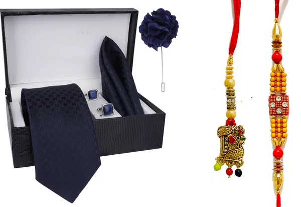 Blue_Bhaiya_Bhabhi_Rakhi_&_Tie_New_12_Kundan_Rakhi,_Bracelet,_Cufflink,_Lumba,_Thali__Set_(Pack_Of_2_Bhaiya_And_Bhabhi_Rakhi)