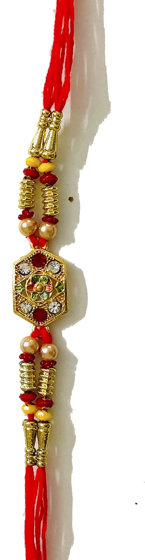 Multicolor_Bhaiya_Bhabhi_Rakhi_&_Tie_1_Kundan_Rakhi,_Bracelet,_Cufflink,_Lumba,_Thali___Set_Of_2