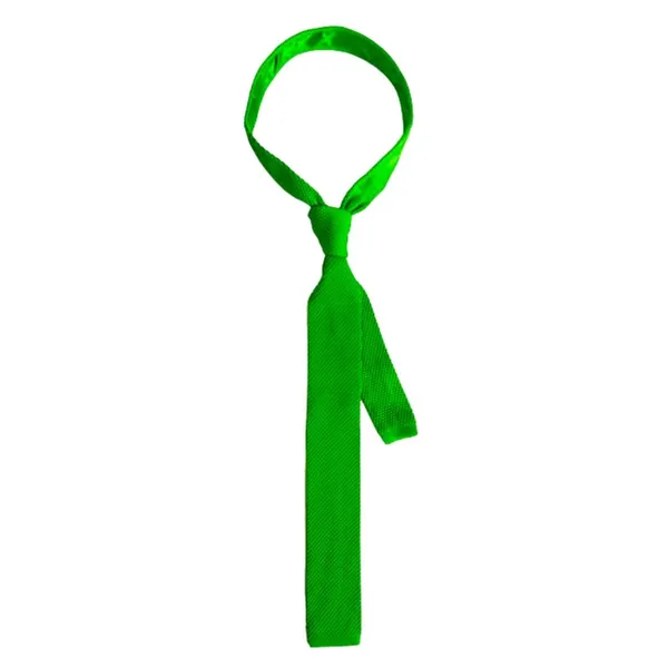 Green_Men'S_Knitted_Tie,_Solid_Necktie,_Narrow_Skinny_Slim_&Trending_Designer_Necktie