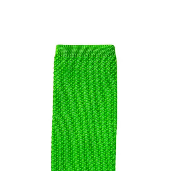 Green_Men'S_Knitted_Tie,_Solid_Necktie,_Narrow_Skinny_Slim_&Trending_Designer_Necktie