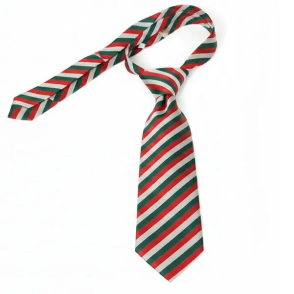 Multicolour_Stripes_Design,_Poly_Cotton_Smooth_Fabric,Roomy_Stripes_Neck_Tie_With_Pocket_Square