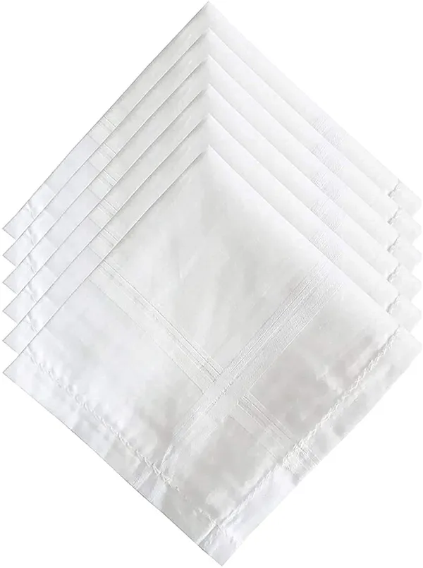 Pack_of_6_White_Cotton_Fabric_Casual_Style_Handkerchief_For_Unisex