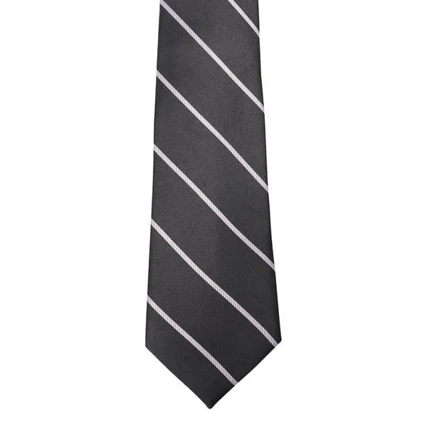 Black_With_White_Line_Men_Tie_And_Pocket_Square,_Material_Polyster_Color_Tie
