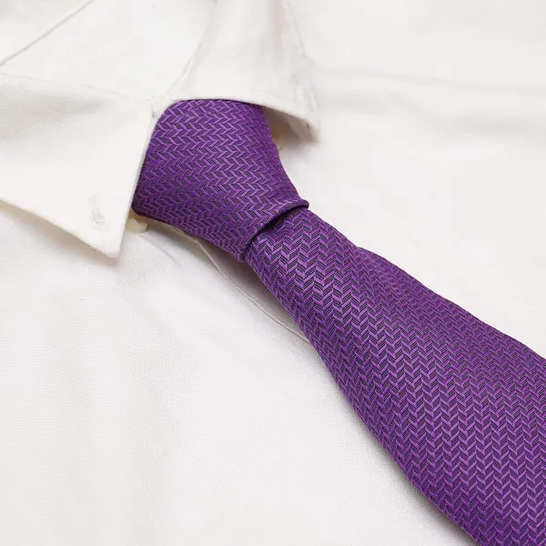 Purple_Microfiber_Criss_Cross_Pattern_Silky_Necktie_With_Pocket_Square,_Cufflinks_&_Brooch_Pin_Leather_Gift_Box_(Set_of_4)