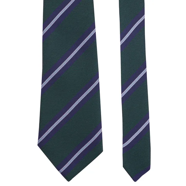 Calixto_Men's_Microfibre_Strips_Designer_Necktie_With_Pocket_Square_(Leatharite_Gift_Box)_with_Designer_Naksh_Rakhi