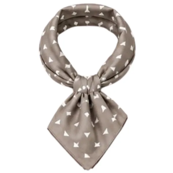 Unisex_Neck_Scarf_for_Men_&_Women_–_Beige_Taupe_Printed_Ascot_Scarf_–_Elegant_Neck_Wrap,_Small_Triangle_Pattern,_Fashion_Scarf_for_Any_Outfit