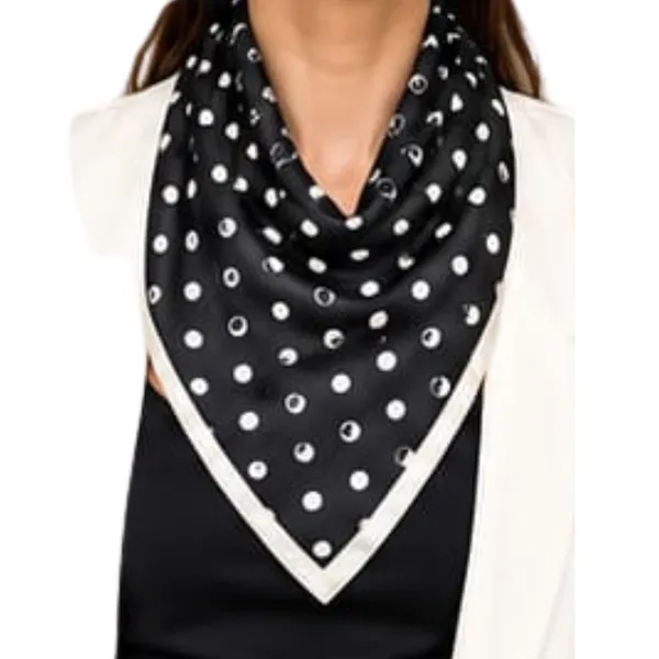 Unisex_Silk-Feel_Satin_Scarf_&_Ascot_for_Men_and_Women_–_Classic_Black_&_White_Polka_Dot_Print_Neckerchief,_Vintage_Cravat_Tie,_Multi-Purpose_Headband,_Hair_Wrap,_and_Fashion_Neck_Scarf