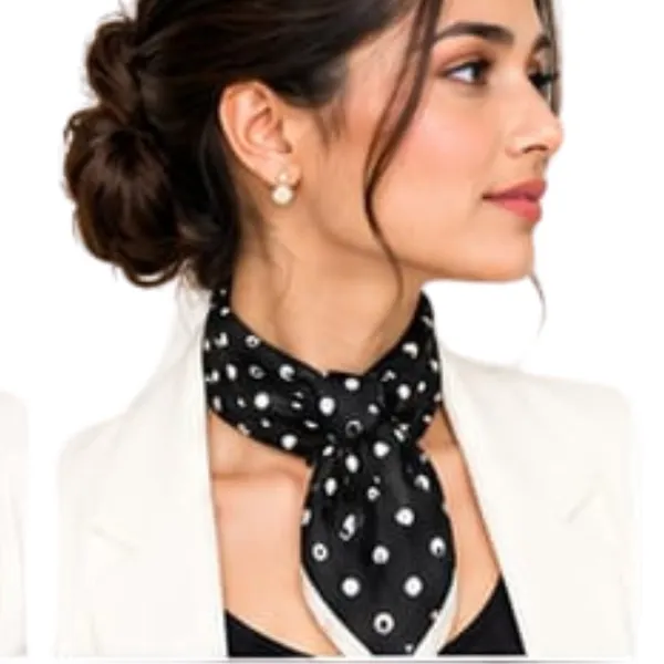Unisex_Silk-Feel_Satin_Scarf_&_Ascot_for_Men_and_Women_–_Classic_Black_&_White_Polka_Dot_Print_Neckerchief,_Vintage_Cravat_Tie,_Multi-Purpose_Headband,_Hair_Wrap,_and_Fashion_Neck_Scarf