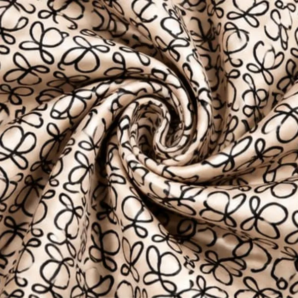 Unisex_Silk-Feel_Satin_Scarf_&_Ascot_for_Men_and_Women_–_Elegant_Beige_&_Black_Abstract_Looped_Monogram_Print_Neckerchief,_Vintage_Cravat_Tie,_Multi-Purpose_Headband,_Hair_Wrap,_and_Fashion_Neck_Scarf