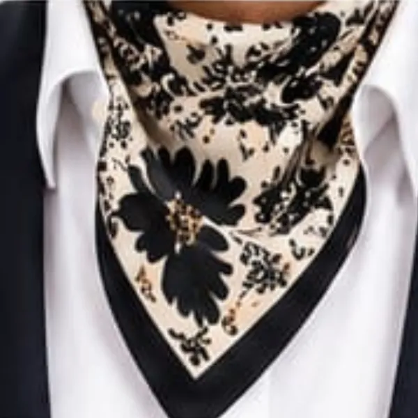 Unisex_Silk-Feel_Satin_Scarf_&_Ascot_for_Men_and_Women_–_Elegant_Beige_&_Black_Large_Floral_Blossom_Print_Neckerchief,_Vintage_Cravat_Tie,_Multi-Purpose_Headband,_Hair_Wrap,_and_Fashion_Neck_Scarf