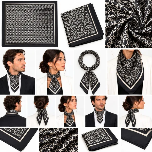 Unisex_Silk-Feel_Satin_Scarf_&_Ascot_for_Men_and_Women_–_Elegant_Black_&_White_Abstract_Monogram_Print_Neckerchief,_Vintage_Cravat_Tie,_Multi-Purpose_Headband,_Hair_Wrap,_and_Fashion_Neck_Scarf