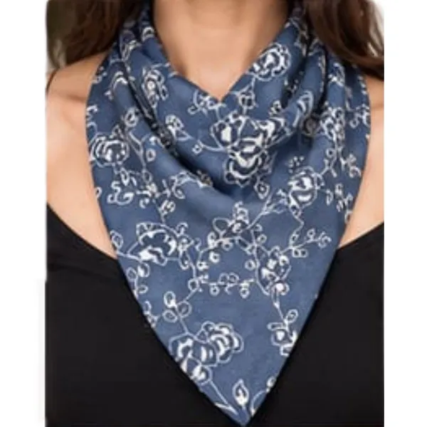 Unisex_Silk-Feel_Satin_Scarf_&_Ascot_for_Men_and_Women_–_Elegant_Blue_&_White_Floral_Vine_Print_Neckerchief,_Vintage_Cravat_Tie,_Multi-Purpose_Headband,_Hair_Wrap,_and_Fashion_Neck_Scarf_(90x_90cm)