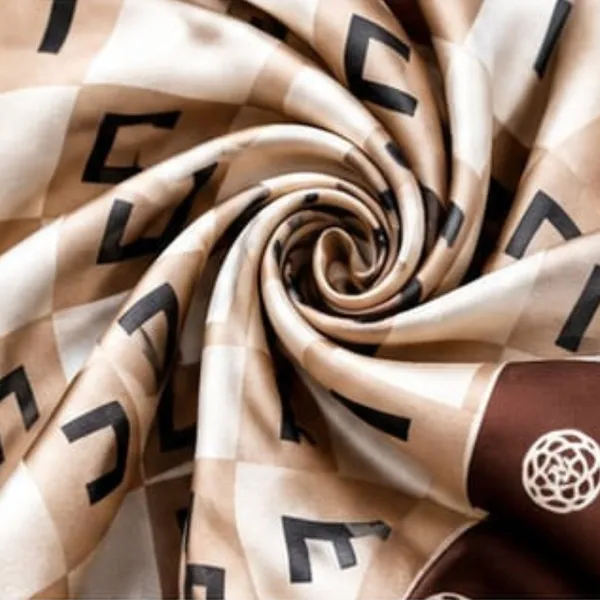Unisex_Silk-Feel_Satin_Scarf_&_Ascot_for_Men_and_Women_–_Elegant_Brown_&_Cream_Checkerboard_Monogram_Print_Neckerchief,_Vintage_Cravat_Tie,_Multi-Purpose_Headband,_Hair_Wrap,_and_Fashion_Neck_Scarf