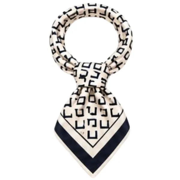 Unisex_Silk-Feel_Satin_Scarf_&_Ascot_for_Men_and_Women_–_Elegant_Cream_&_Black_Geometric_Lettering_Print_Neckerchief,_Vintage_Cravat_Tie,_Multi-Purpose_Headband,_Hair_Wrap,_and_Fashion_Neck_Scarf