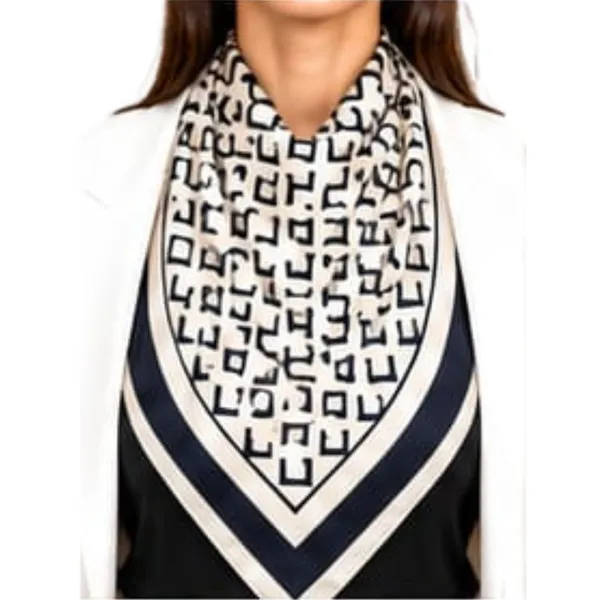 Unisex_Silk-Feel_Satin_Scarf_&_Ascot_for_Men_and_Women_–_Elegant_Cream_&_Black_Geometric_Lettering_Print_Neckerchief,_Vintage_Cravat_Tie,_Multi-Purpose_Headband,_Hair_Wrap,_and_Fashion_Neck_Scarf