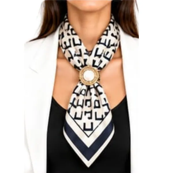 Unisex_Silk-Feel_Satin_Scarf_&_Ascot_for_Men_and_Women_–_Elegant_Cream_&_Black_Geometric_Lettering_Print_Neckerchief,_Vintage_Cravat_Tie,_Multi-Purpose_Headband,_Hair_Wrap,_and_Fashion_Neck_Scarf