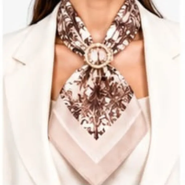 Unisex_Silk-Feel_Satin_Scarf_&_Ascot_for_Men_and_Women_–_Elegant_Cream_&_Brown_Botanical_Scenic_Print_Neckerchief,_Vintage_Cravat_Tie,_Multi-Purpose_Headband,_Hair_Wrap,_and_Fashion_Neck_Scarf