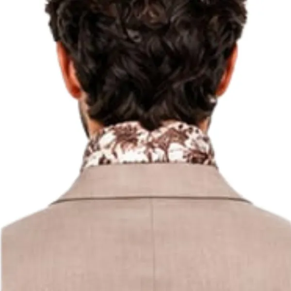 Unisex_Silk-Feel_Satin_Scarf_&_Ascot_for_Men_and_Women_–_Elegant_Cream_&_Brown_Botanical_Scenic_Print_Neckerchief,_Vintage_Cravat_Tie,_Multi-Purpose_Headband,_Hair_Wrap,_and_Fashion_Neck_Scarf