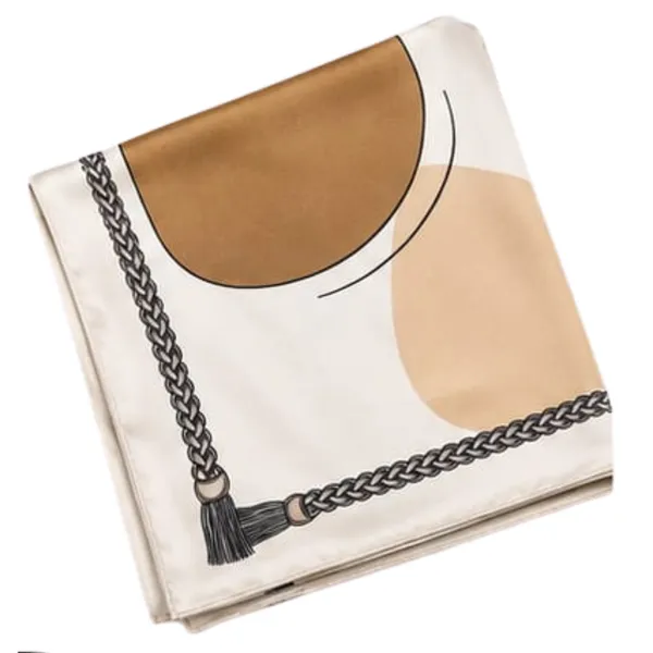 Unisex_Silk-Feel_Satin_Scarf_&_Ascot_for_Men_and_Women_–_Elegant_Gold,_Cream_&_Black_Braided_Rope_&_Tassel_Print_Neckerchief,_Vintage_Cravat_Tie,_Multi-Purpose_Headband,_Hair_Wrap,_and_Fashion_Neck_Scarf