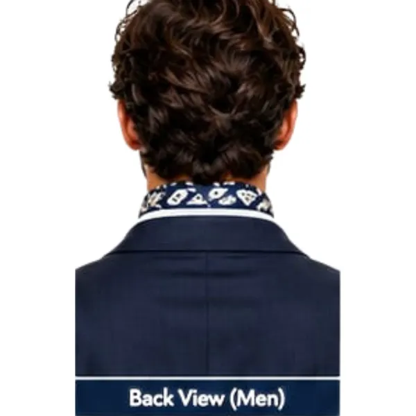 Unisex_Silk-Feel_Satin_Scarf_&_Ascot_for_Men_and_Women_–_Elegant_Navy_Blue_&_Cream_Botanical_Floral_Print_Neckerchief,_Vintage_Cravat_Tie,_Multi-Purpose_Headband,_Hair_Wrap,_and_Fashion_Neck_Scarf