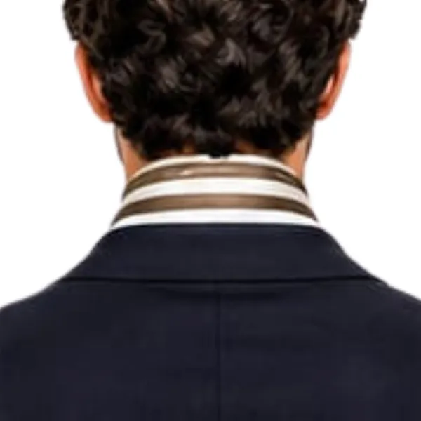 Unisex_Silk-Feel_Satin_Scarf_&_Ascot_for_Men_and_Women_–_Elegant_Olive_Green,_Brown_&_Cream_Geometric_Striped_Framed_Neckerchief,_Vintage_Cravat_Tie,_Multi-Purpose_Headband,_Hair_Wrap,_and_Fashion_Neck_Scarf