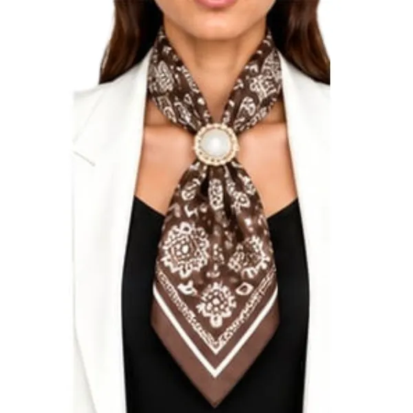 Unisex_Silk-Feel_Satin_Scarf_&_Ascot_for_Men_and_Women_–_Elegant_Rich_Brown_&_White_Bandana_Floral_Print_Neckerchief,_Vintage_Cravat_Tie,_Multi-Purpose_Headband,_Hair_Wrap,_and_Fashion_Neck_Scarf