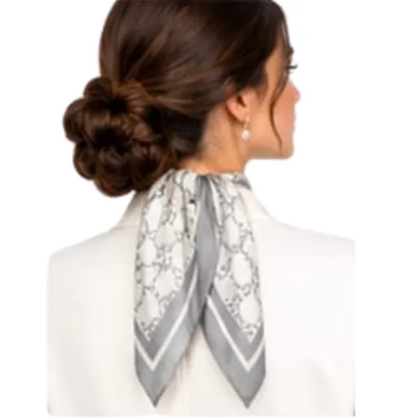 Unisex_Silk-Feel_Satin_Scarf_&_Ascot_for_Men_and_Women_–_Elegant_Silver-Grey_&_Cream_Monogram_Print_Neckerchief,_Vintage_Cravat_Tie,_Multi-Purpose_Headband,_Hair_Wrap,_and_Fashion_Neck_Scarf