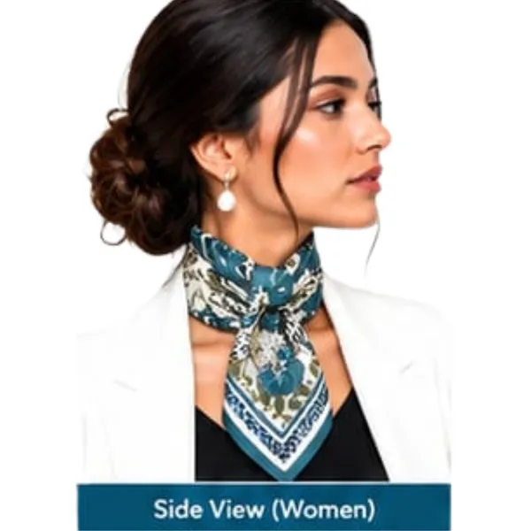 Unisex_Silk-Feel_Satin_Scarf_&_Ascot_for_Men_and_Women_–_Elegant_Teal_Blue_&_Cream_Large_Floral_Blossom_Print_Neckerchief,_Vintage_Cravat_Tie,_Multi-Purpose_Headband,_Hair_Wrap,_and_Fashion_Neck_Scarf