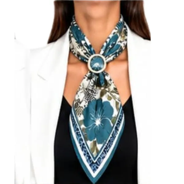 Unisex_Silk-Feel_Satin_Scarf_&_Ascot_for_Men_and_Women_–_Elegant_Teal_Blue_&_Cream_Large_Floral_Blossom_Print_Neckerchief,_Vintage_Cravat_Tie,_Multi-Purpose_Headband,_Hair_Wrap,_and_Fashion_Neck_Scarf