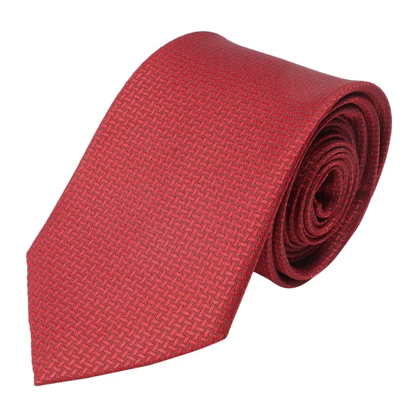 Red_Mens_Micro_Silk_Smooth_Fabric_Criss_Cross_Design_Color_Neck_Tie_&_Pocket_Square_With_Leatherite_Gift_Box