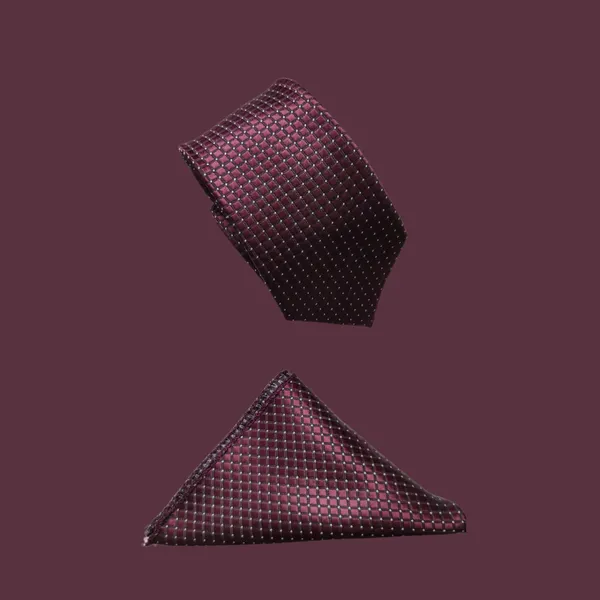 Wine_Micro_Self_Silk_Necktie_With_Pocket_Square,_Cufflinks_&_Brooch_Pin_Leather_Gift_Box_(Set_of_4)