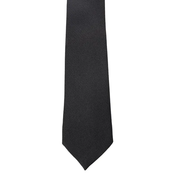 Black_Mens_Micro_Silk_Smooth_Fabric_Criss_Cross_Design_Neck_Tie_&_Pocket_Square_With_Leatherite_Git_Box