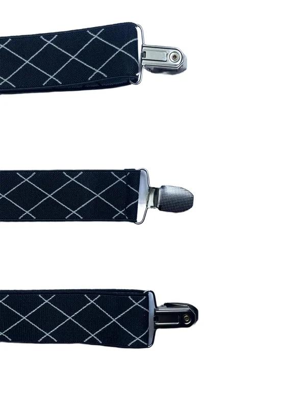 Mens_Adjustable_Elastic_Suspenders_with_White_Checkered_Diamond_Pattern__Classic_Y-Back_Braces_with_Strong_Metal_Clips__Durable_Stretch_Fabric_for_Formal,_Business,_Wedding,_Party,_and_Casual_Wear_(Black_with_White_Grid)